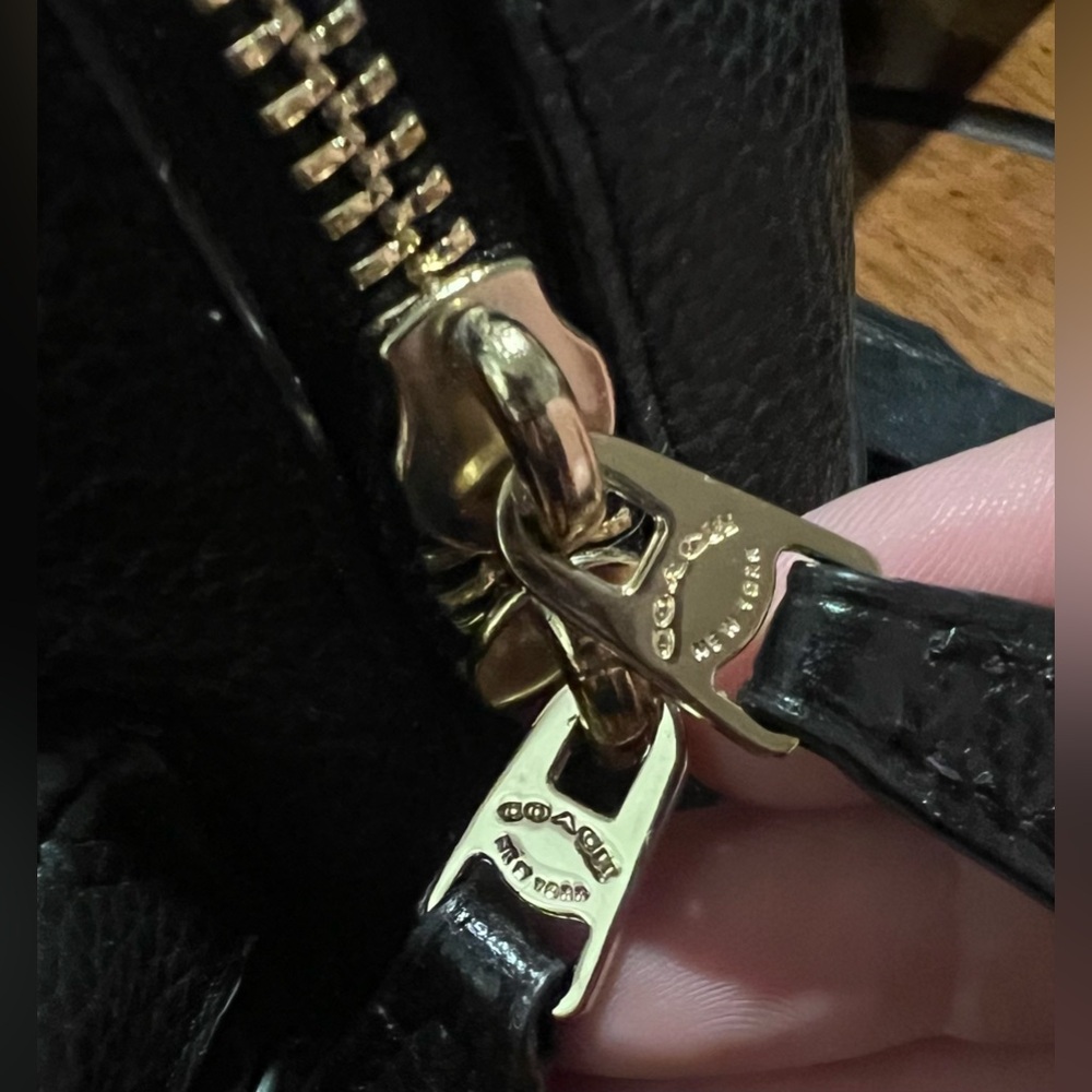 Coach Charlie Mini Backpack Black Pebbled Leather Bag - Picture 5 of 14